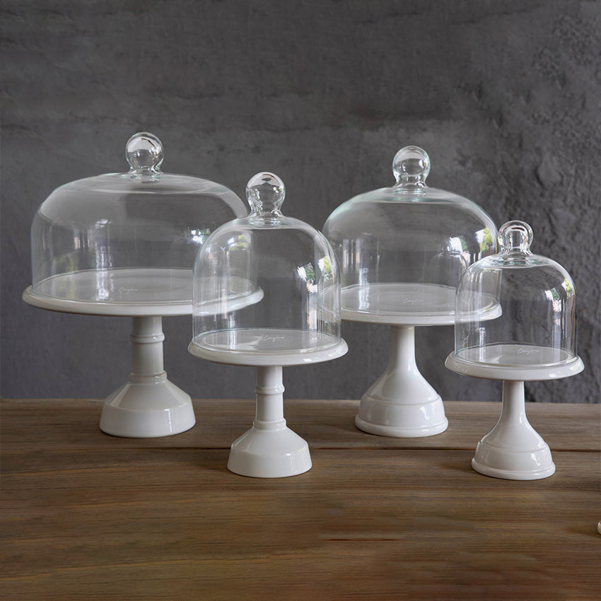 Casafina White Footed Stand - Elegant Serving Bowl for Cooking & Hosting - Perfect for Dinner Parties, Buffets & Home Decor