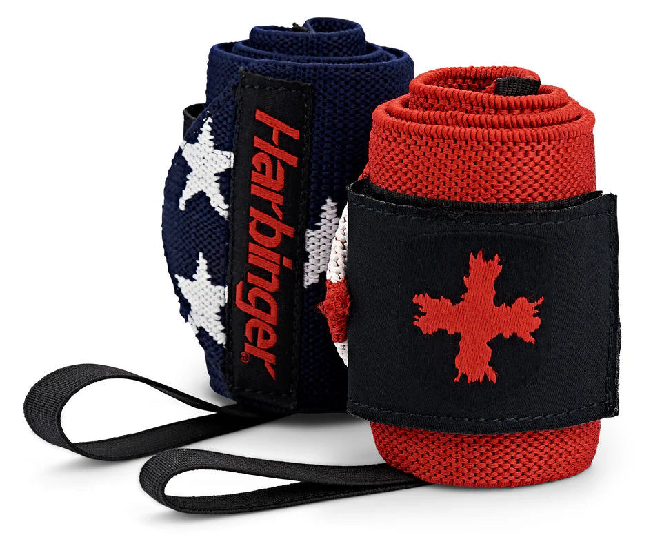 Harbinger Red Line Wrist Wraps - Premium Weightlifting Support for Gym & CrossFit - Ideal for Powerlifting, Bodybuilding & Strength Training