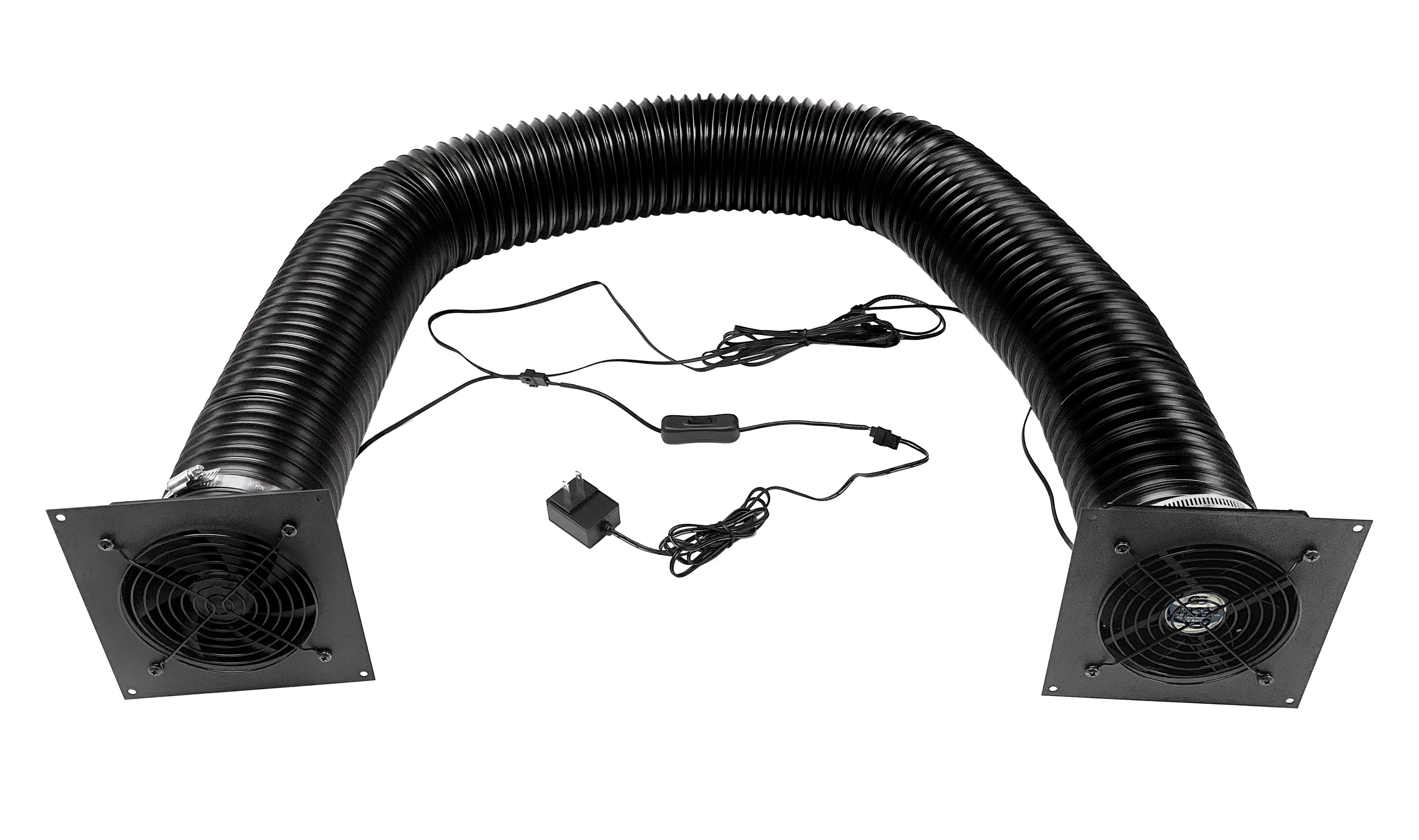 6 Inch Quiet Fan Mounting and Ducting Kit - Ultra Silent Ventilation System for Home, Office & Grow Rooms - Perfect for HVAC, Hydroponics and Indoor Air Circulation