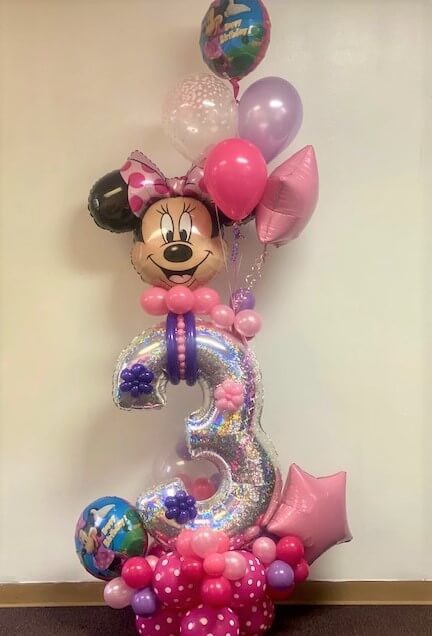 Minnie Mouse Birthday Balloon Marquee Bouquet - Disney Party Decorations for Girls, Kids Birthday Party Supplies, Baby Shower & Theme Party Decor
