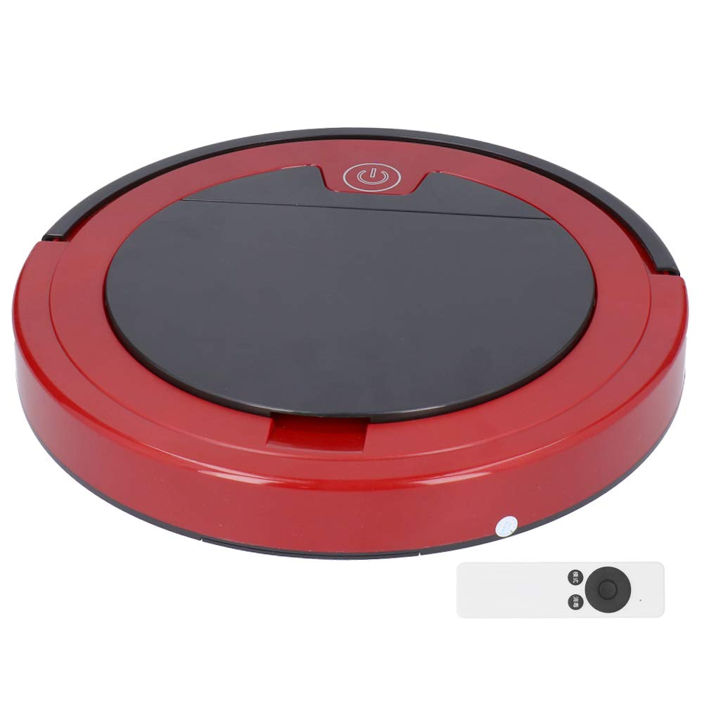 KUIDAMOS DC5V Red Smart Robot Vacuum Cleaner - USB Rechargeable, Compact Design for Pet Hair & Home Cleaning | Ideal for Hard Floors, Carpets & Small Spaces