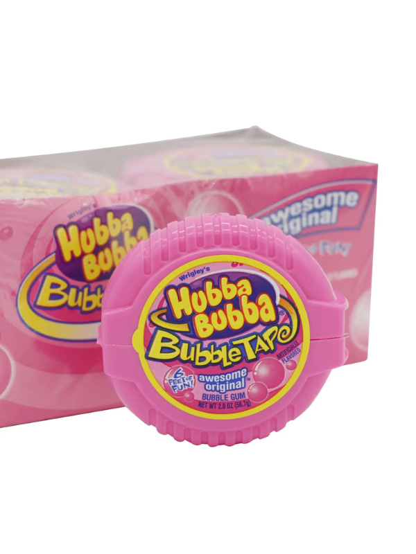Hubba Bubba Original Bubble Tape - 6 Feet of Chewing Gum in a Fun Tape Dispenser for Kids & Adults - Perfect for Parties, Gifts, and On-the-Go Snacking