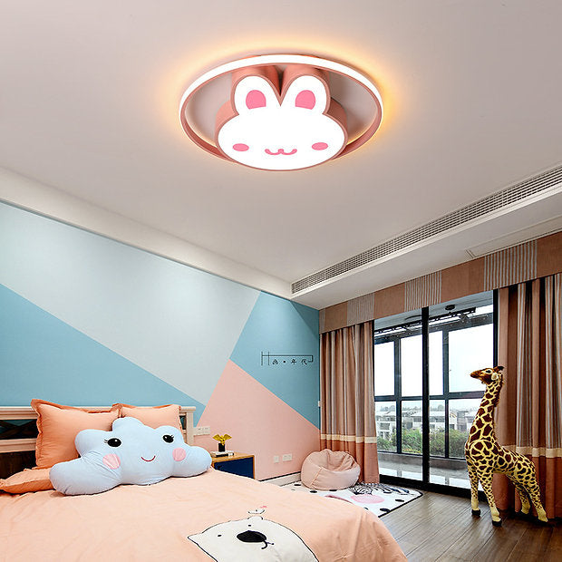 Modern LED Rabbit Ceiling Light - Cute Kids Room Decor for Nursery, Bedroom & Playroom - Energy-Efficient Night Light for Children's Spaces