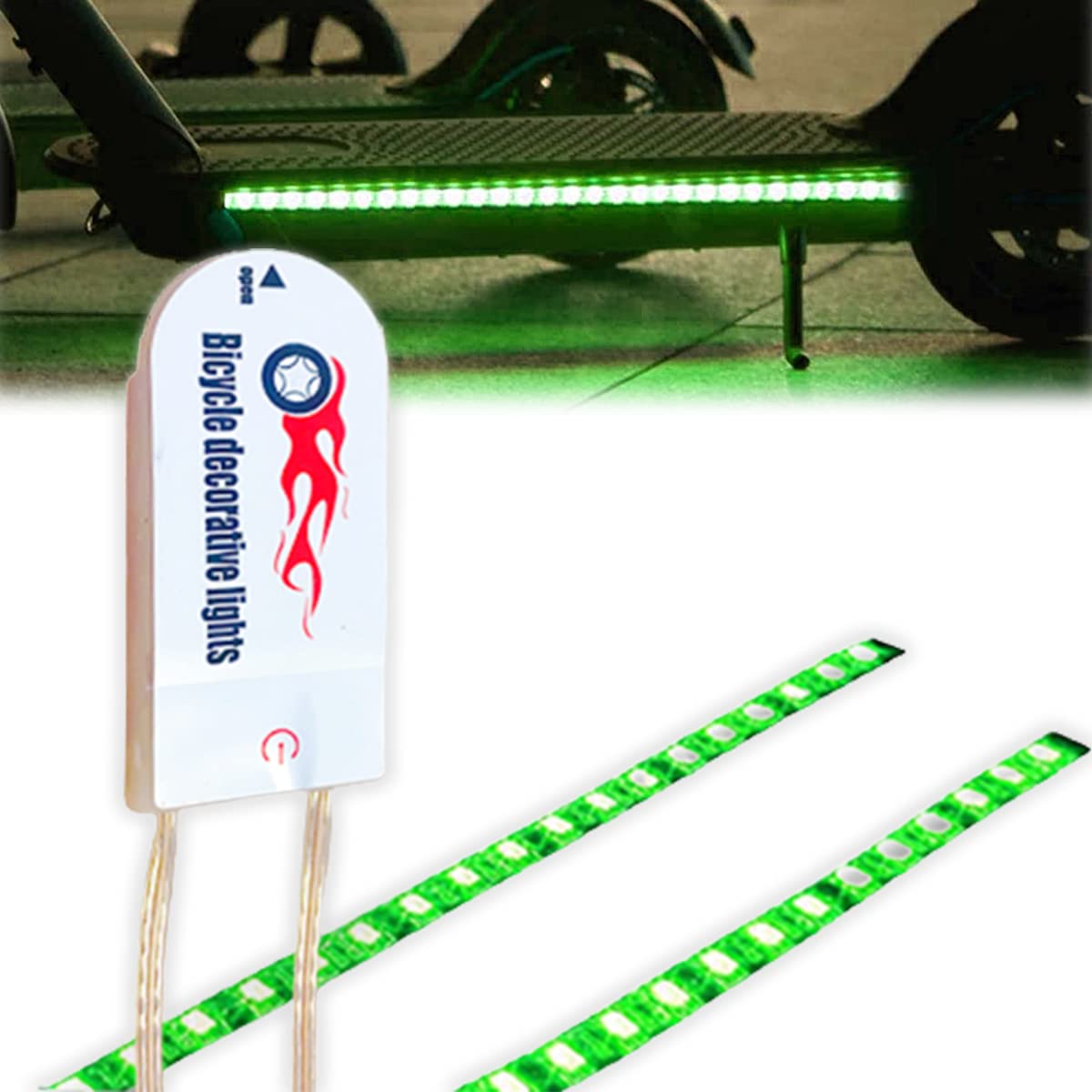 UCINNOVATE Skateboard LED Lights Underglow - Waterproof Green Wheel Lights for Scooters, Skateboards & Longboards with Spare Batteries | Perfect for Night Riding, Street Style & Gift Giving
