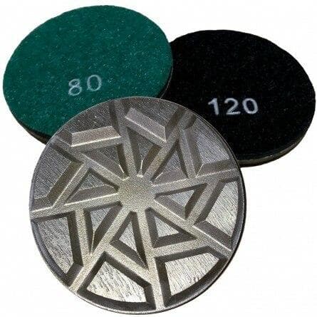 3 Pack Metal Transition Grinding Pucks for Concrete, Stone & Tile - Perfect for Floor Leveling, Surface Prep & DIY Renovations