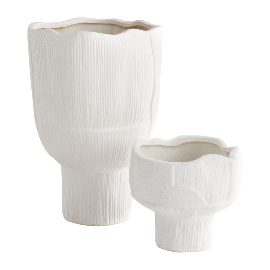 Cyan Design 11467 Astraea Vase - Elegant White Ceramic Flower Vase for Home Decor, Wedding Centerpieces & Tabletop Display