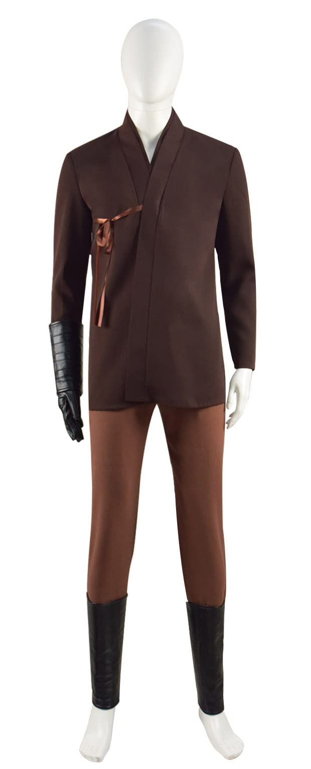 Anakin Skywalker Costume for Men & Women - Jedi Knight Tunic, Vest, Shirt & Pants Set | Halloween Cosplay, Star Wars Party Outfit, Jedi Costume for Conventions & Themed Events