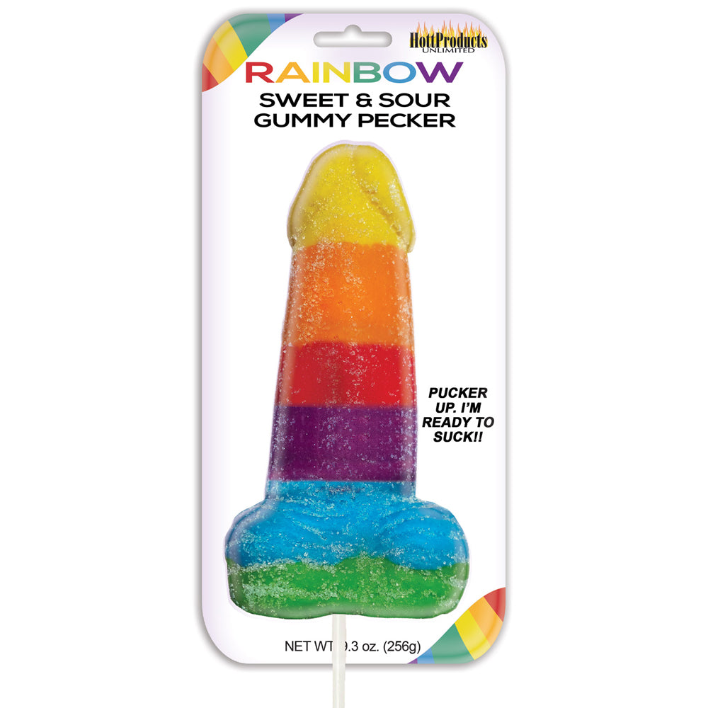 Jumbo Gummy Pecker Lollipop - Giant Candy Cocktail Stick - Perfect for Bachelorette Parties, Adult Gag Gifts & Novelty Candy Collections