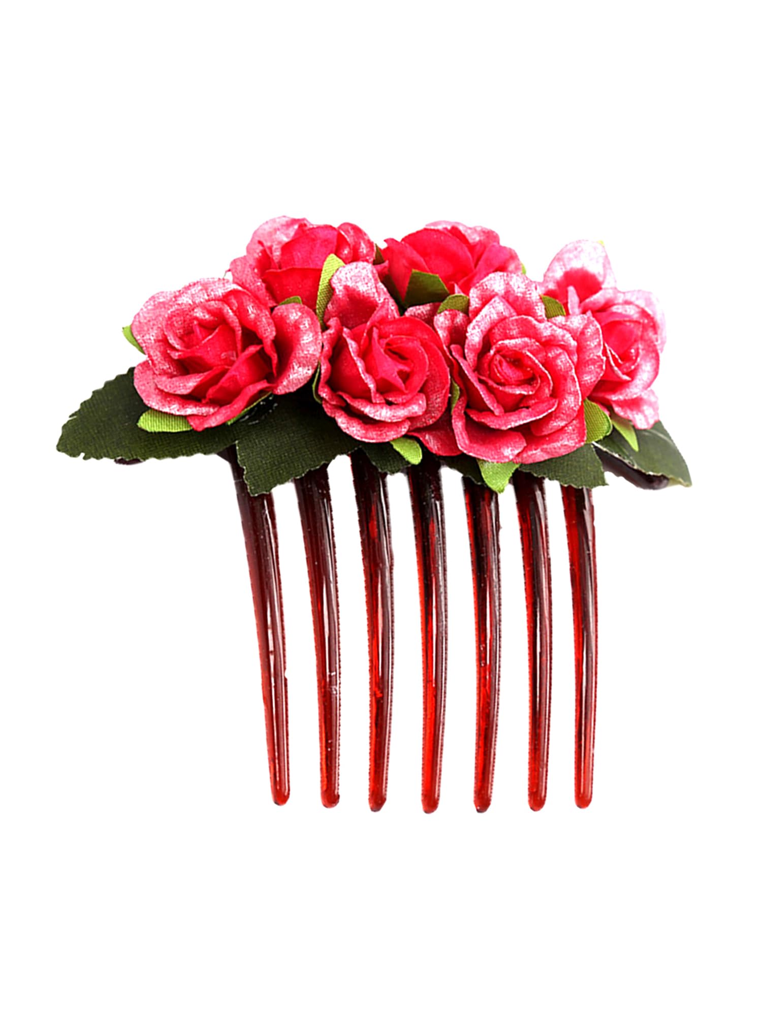Yellow Floral Hair Pin for Women - Elegant Chimes Comb Hair Clip, Bridal Wedding Hair Accessories, Side Pin & Juda Pin - Perfect for Weddings, Parties & Everyday Styling