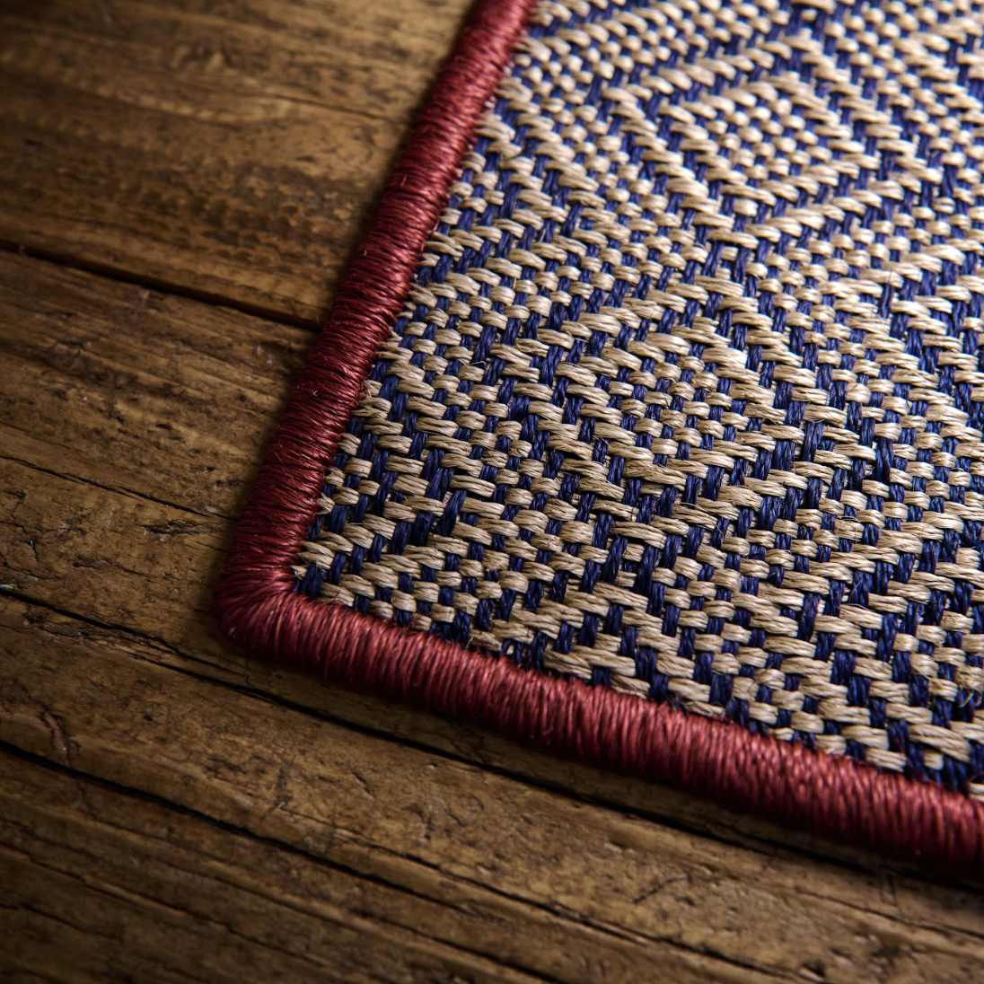 San Gil Placemats Set of 2 - Reversible Cotton Table Mats for Dining, Kitchen & Outdoor Use - Sand, Blue, Red & Purple Colors - Washable & Durable Home Decor