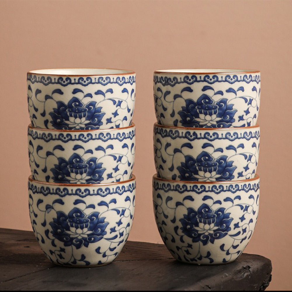 Exquisite Blue and White Porcelain Automatic Tea Set - Traditional Chinese Ceramic Tea Maker with Electric Heating for Home, Office, or Gift Giving