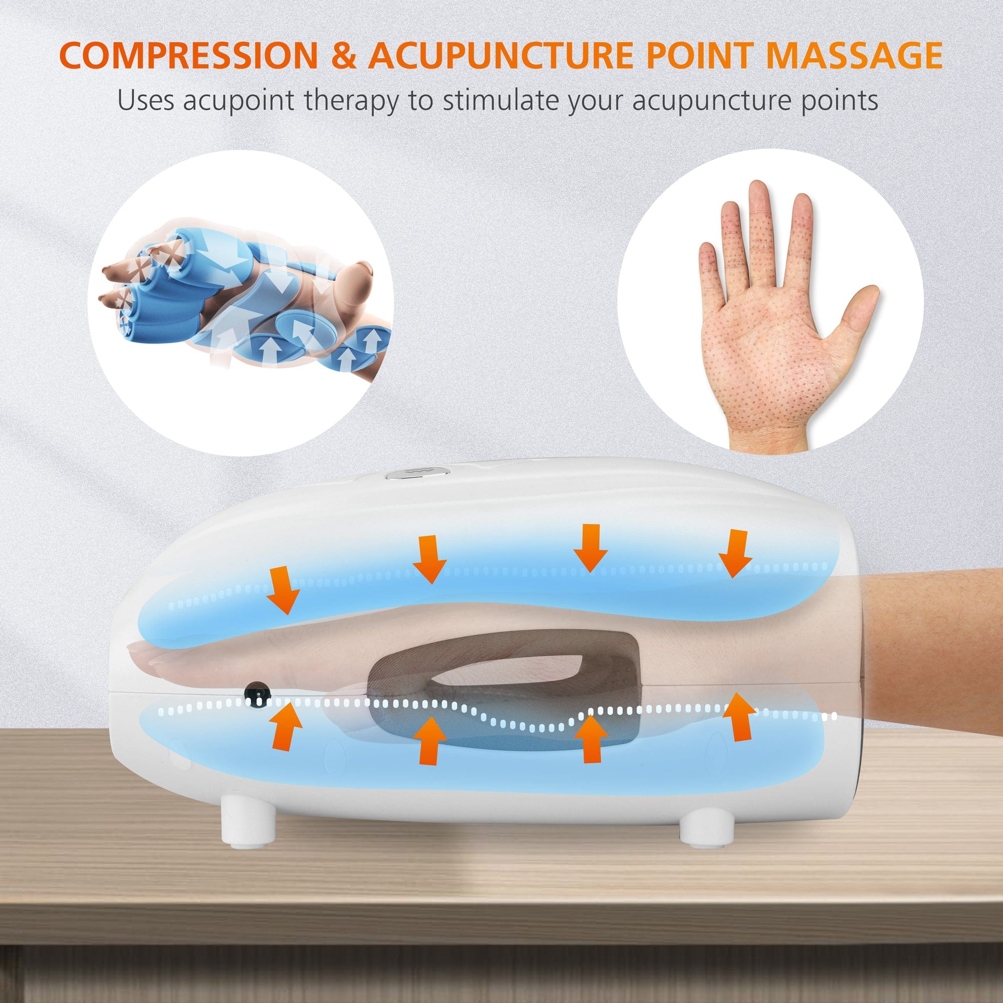 Snailax Wireless Hand Massager with Heat - Relief for Arthritis, Carpal Tunnel & Finger Numbness - Perfect for Office Workers, Gamers & Seniors at Home or Work