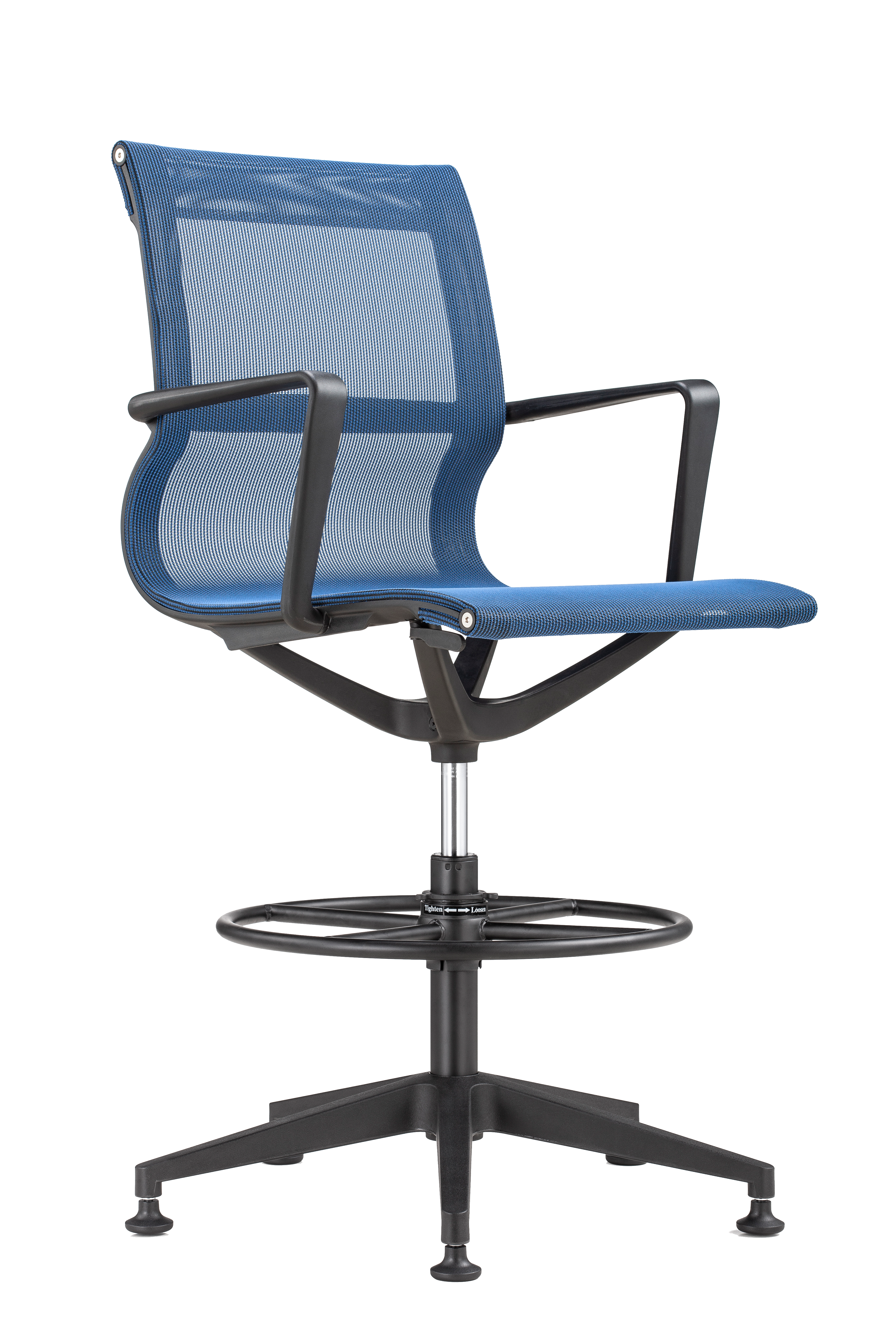 Eurotech Kinetic Stool - Black Frame Designer Spider Mesh Chair (EH301B) | Ergonomic Active Sitting for Home & Office Workspaces