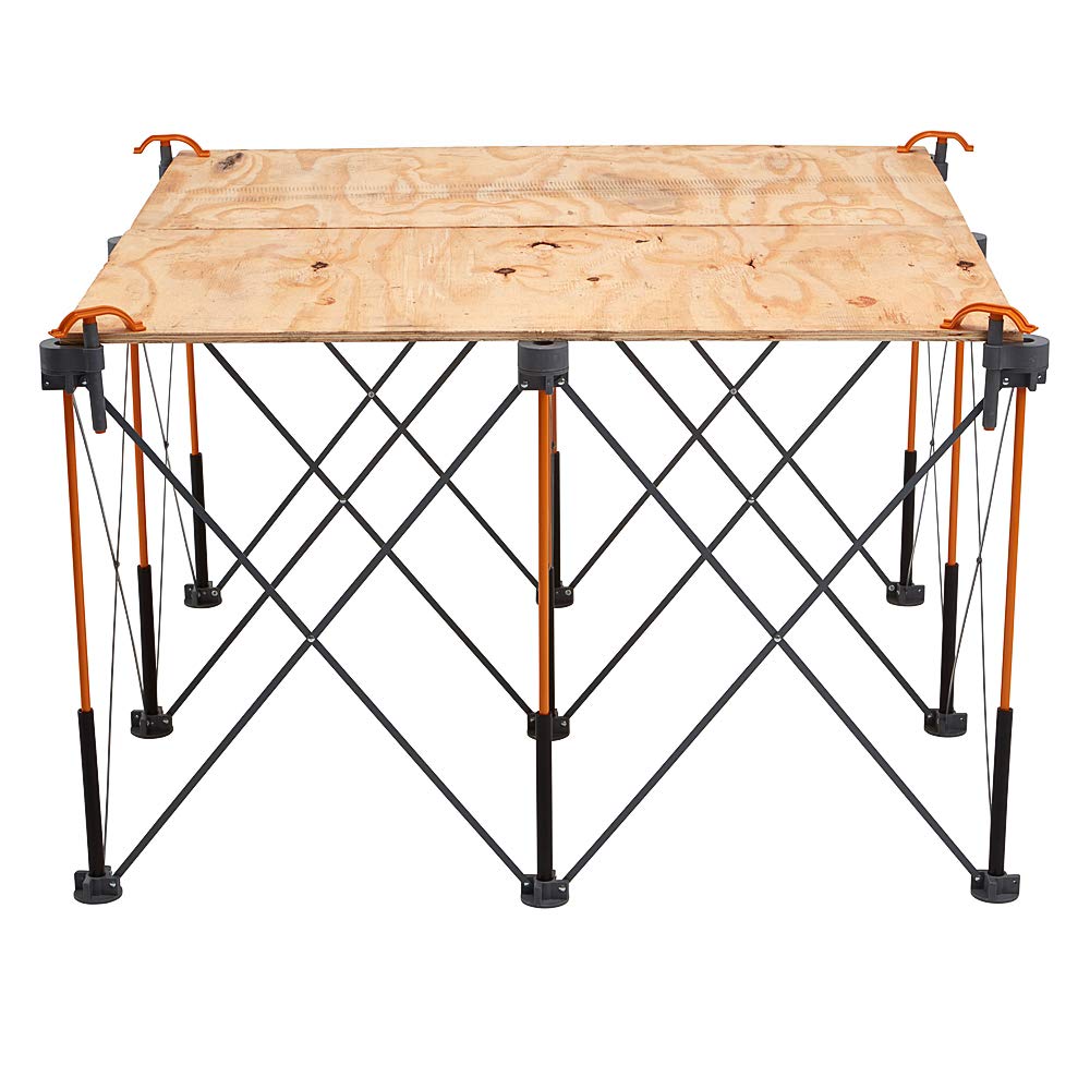 BORA Centipede CK9S 30-Inch Portable Work Stand with Table Top & Accessories - Perfect for DIY Projects, Construction Sites, and Outdoor Workbenches