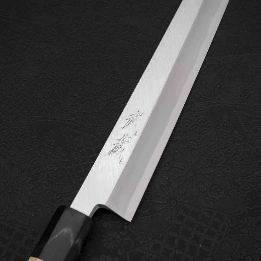 Premium Yanagi Kiritsuke Knife 240mm - White Steel #2 with Kasumi Finish & Buffalo Magnolia Handle - Perfect for Sushi, Sashimi & Japanese Cuisine Preparation