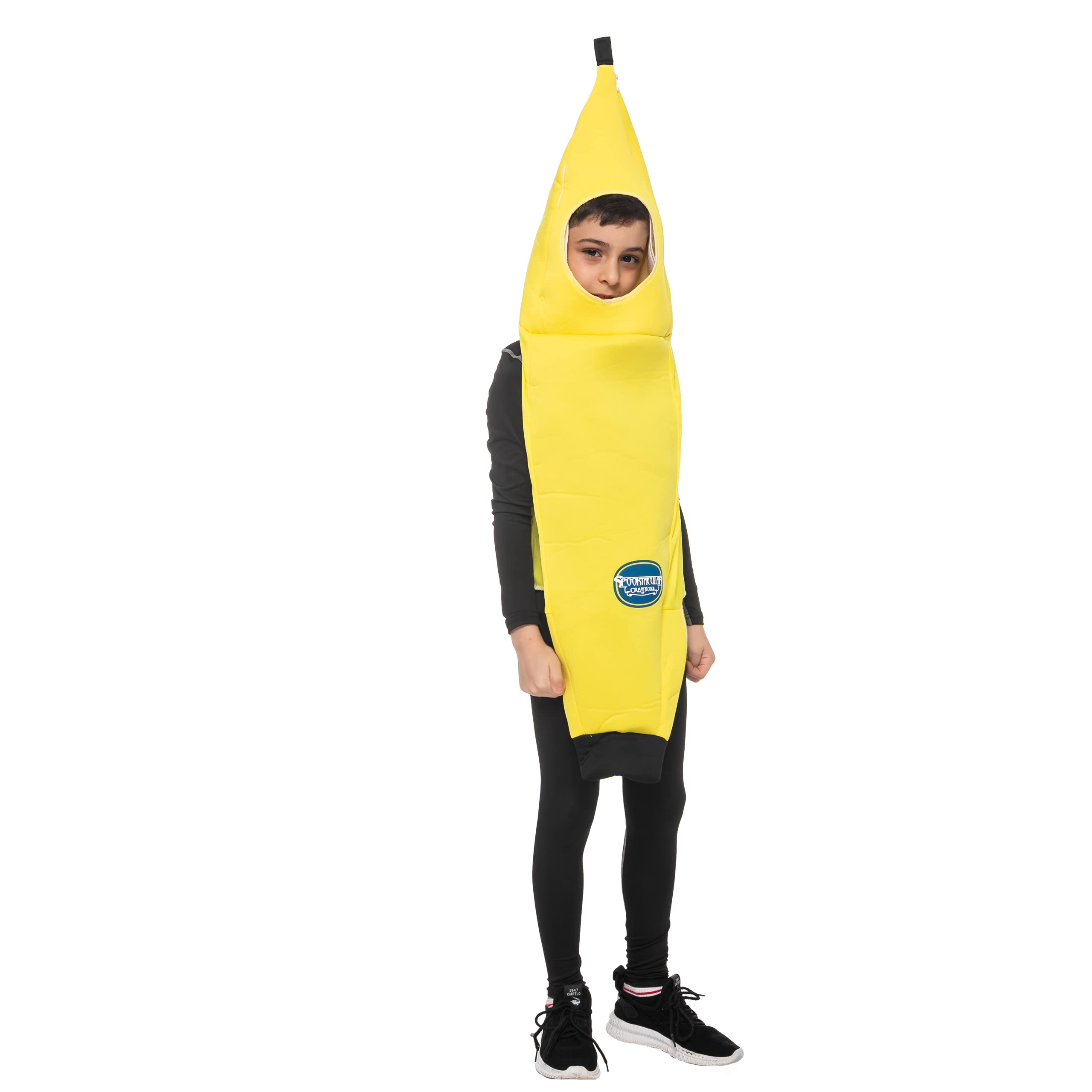 Halloween Kids Banana Costume - Unisex Tropical Fruit Outfit for Boys & Girls | Perfect for Themed Parties, Dress-Up, and Halloween Celebrations