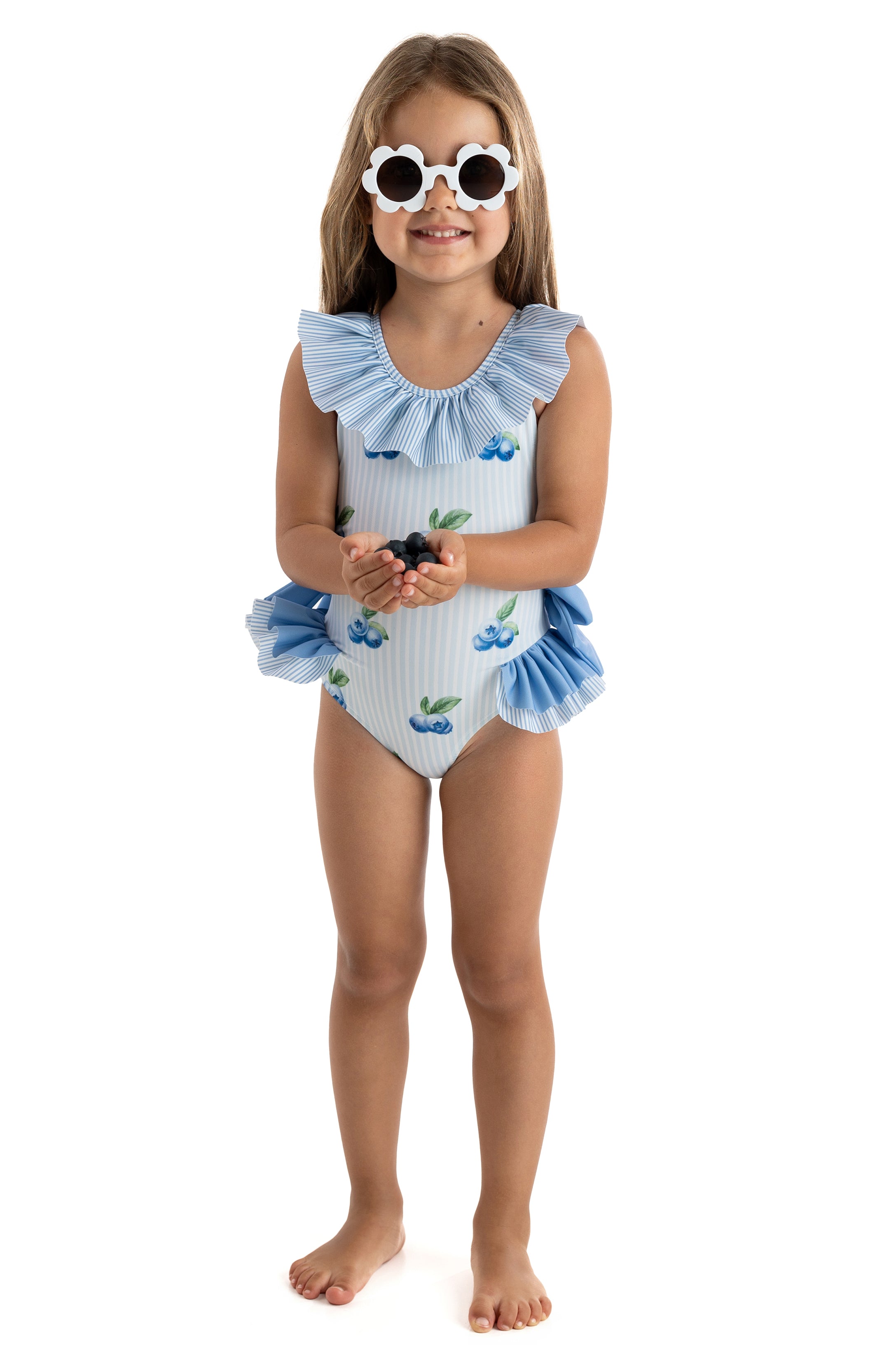 BLUEBERRIES Salerno Swimsuit for Women - Stylish One Piece Bathing Suit with Adjustable Straps | Perfect for Beach Vacation, Pool Party & Summer Getaway