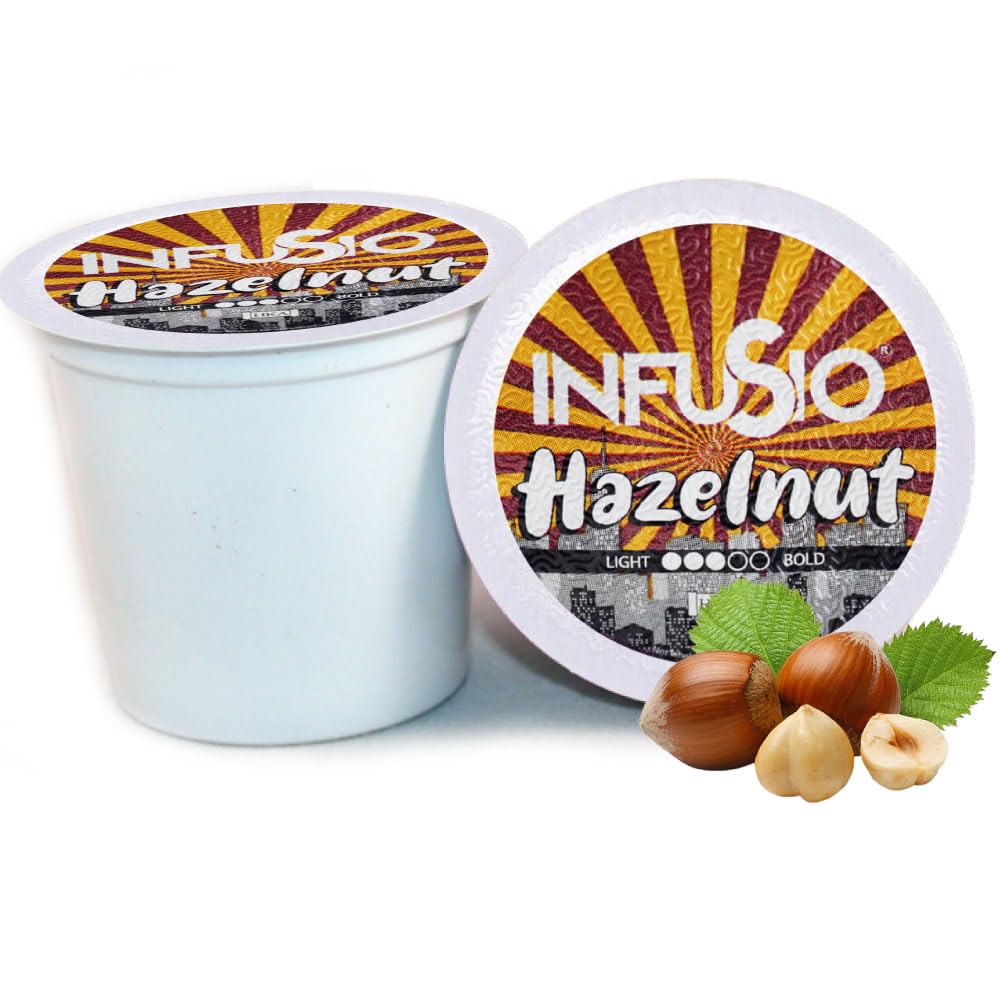 Premium Hazelnut Coffee Pods for Keurig - 96 Count for Home & Office