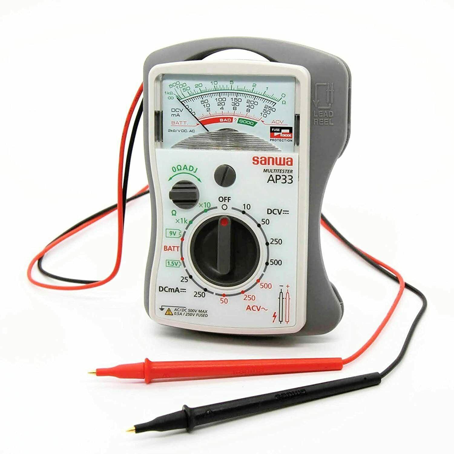 AP33 Digital Multimeter - Professional Analog Pocket Multimeter for Electrical Testing, Voltage, Current & Resistance Measurement | Ideal for Home DIY, Car Repair & Electronics Projects