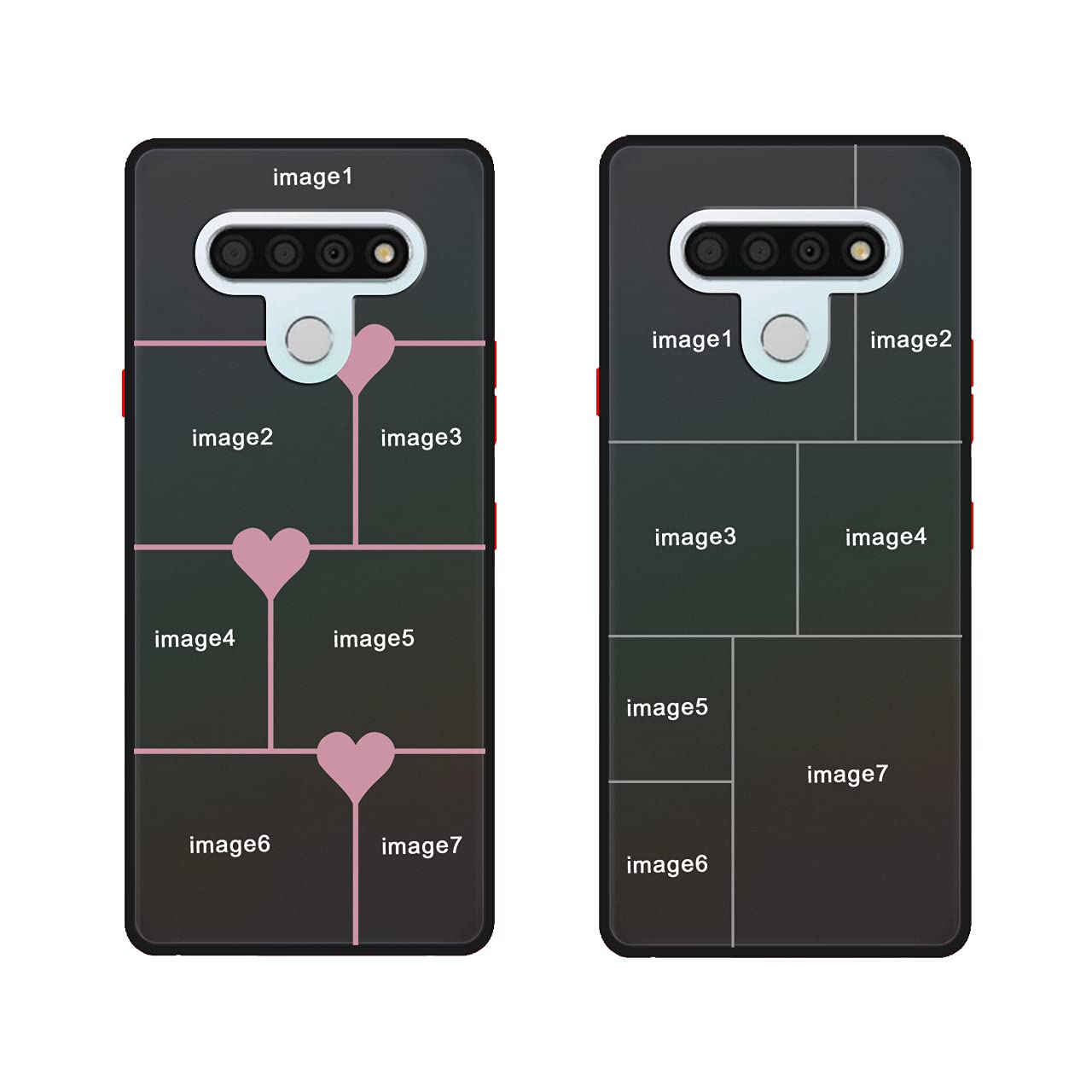 Custom LG Stylo 6 Phone Case with Personalized Photo Collage - Unique Picture Cover for Birthday, Christmas & Valentine's Gifts (Black Matte Hard Case) - Perfect for Daily Protection & Special Occasions