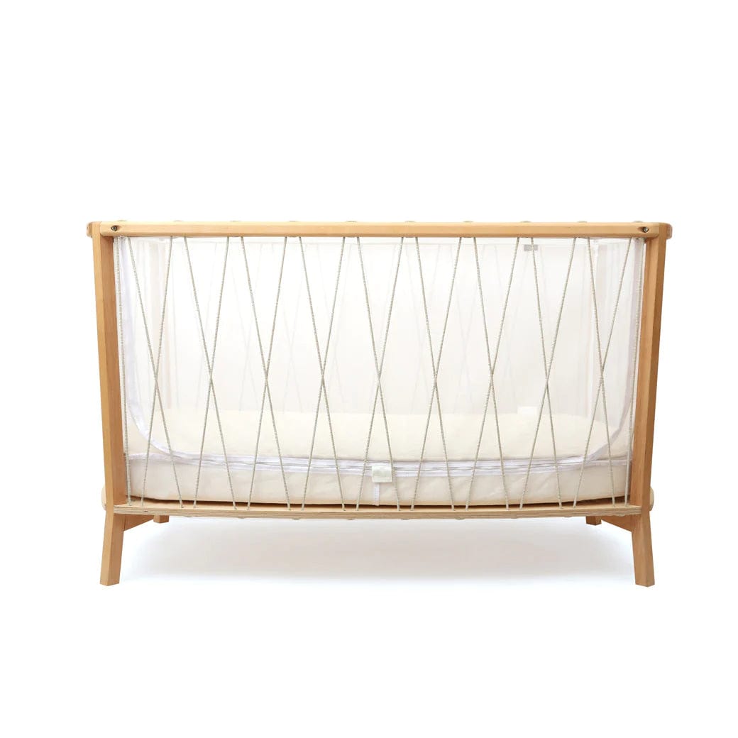 Charlie Crane Kimi Baby Bed & Mattress - Premium Wooden Crib with Organic Mattress for Newborns & Toddlers | Nursery, Bedroom & Travel Use