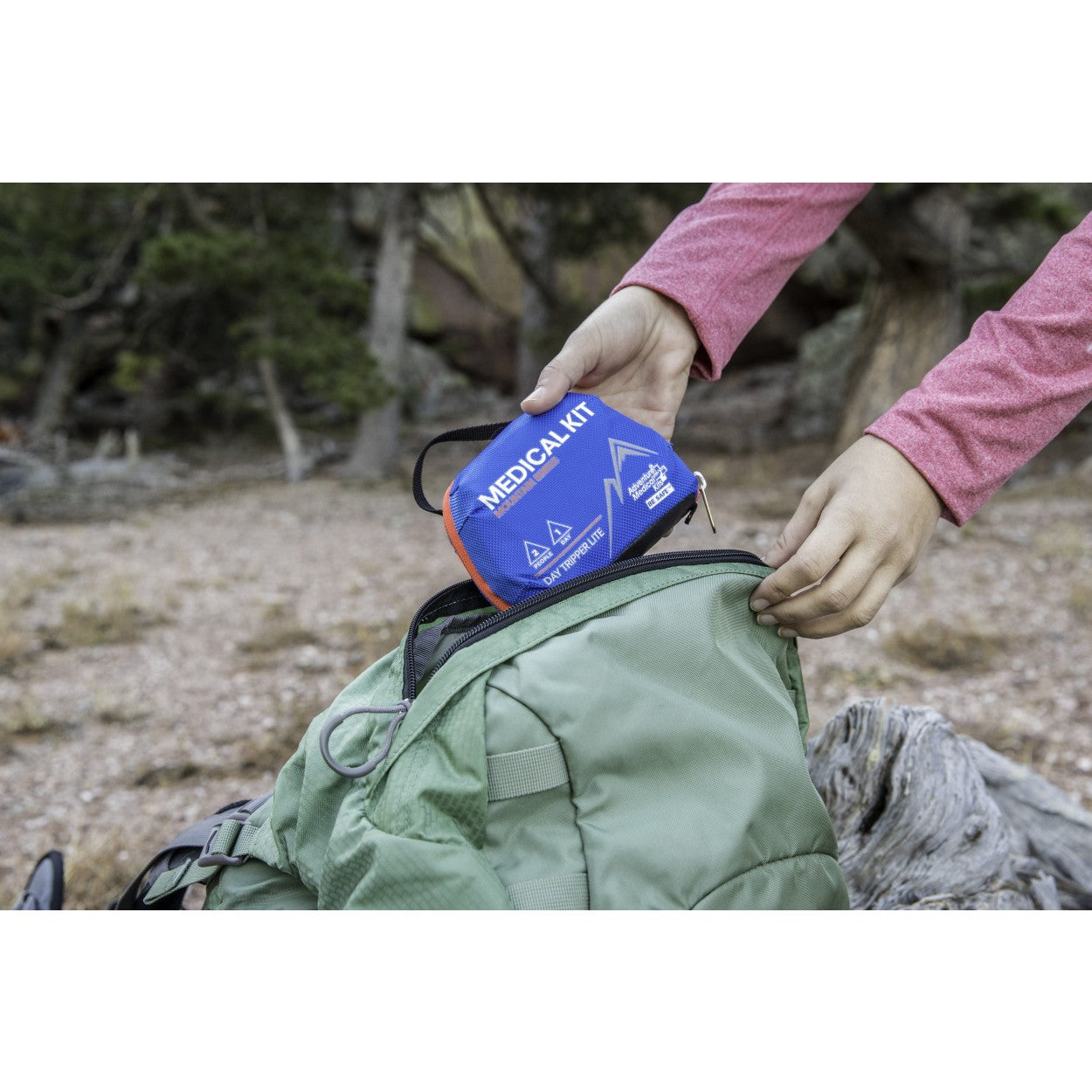 Adventure Medical Kits Mountain Series Day Tripper Lite - Compact First Aid Kit for Hiking, Camping & Outdoor Emergencies | Lightweight Survival Essentials for Backpacking & Day Trips
