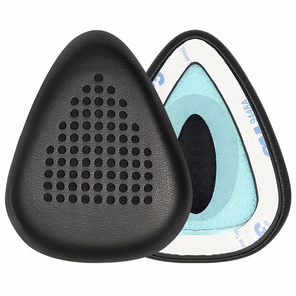 Premium Protein Leather Replacement Earpads for Razer Meka D.VA Edition Headphones - Noise Isolating Memory Foam Cushions (Black) - Perfect for Gaming, Music & Long Wear Comfort