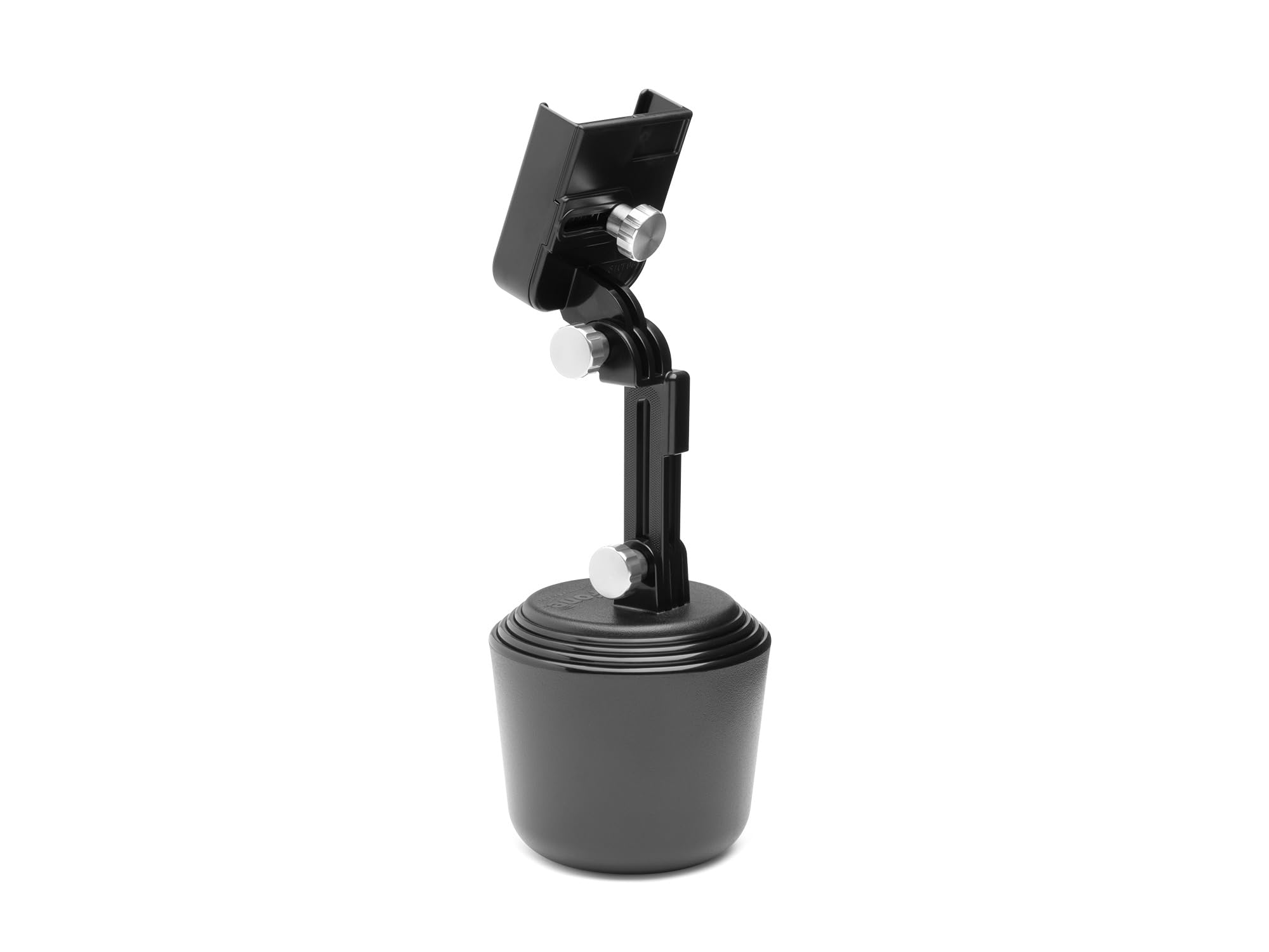 WeatherTech CupFone with Extension - Solid Billet Aluminum Knobs (8ACF1EB) - Perfect for Car, Truck & RV Cup Holders - Secure Phone Mount for Hands-Free Driving