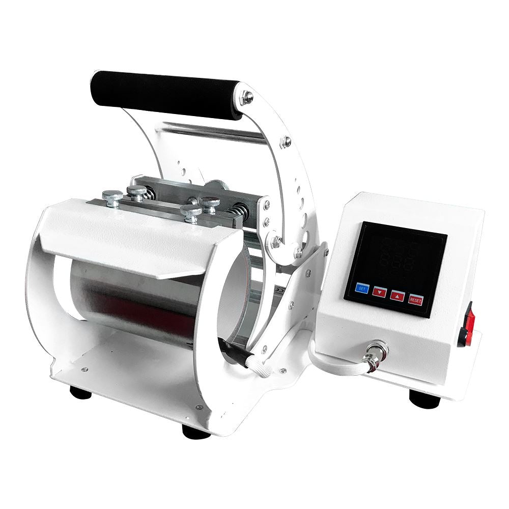 Digital Coffee Mug & Cup Heat Press Machine - Swing Design White for Sublimation Printing - Perfect for Custom Gifts, Home Decor & Small Business Use