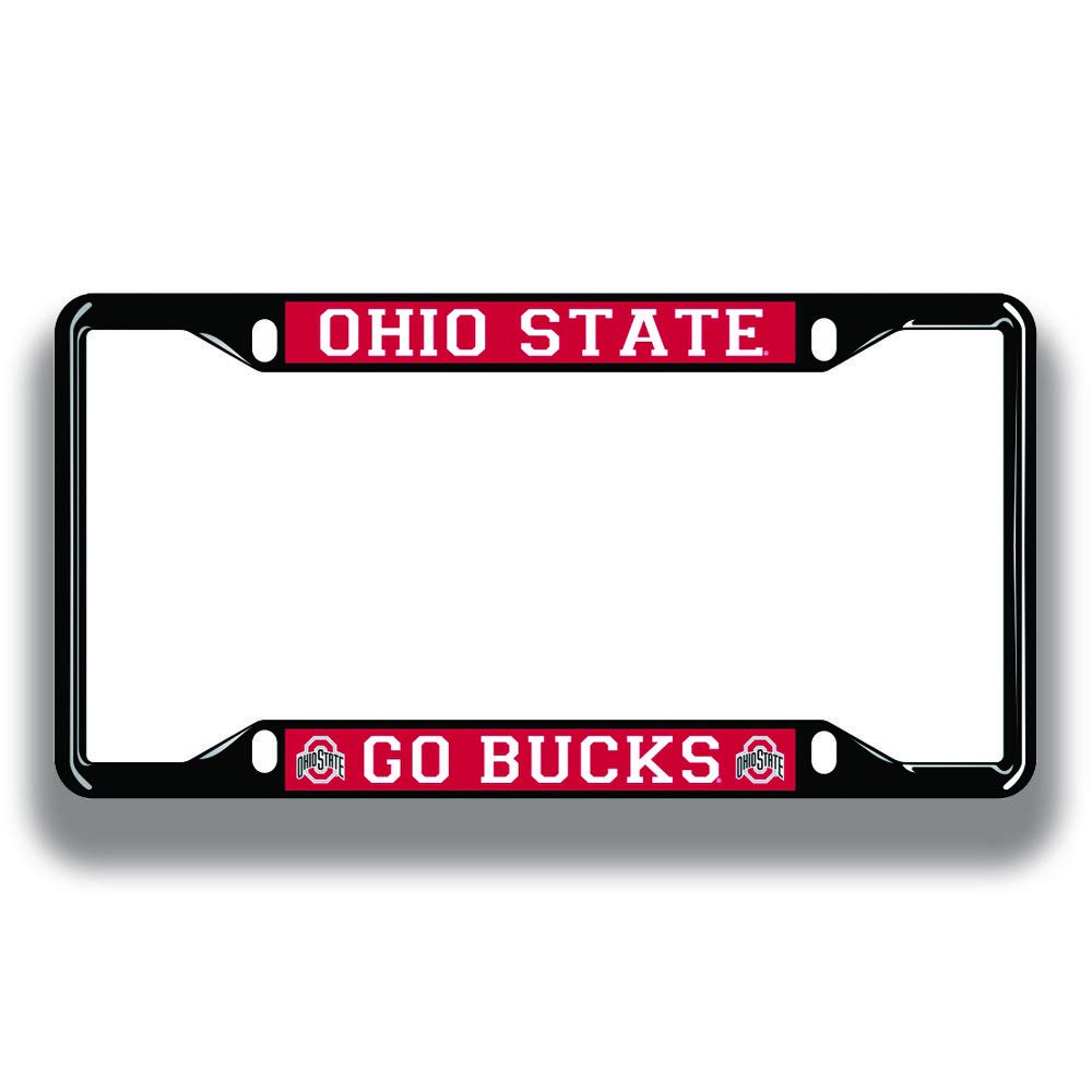 NCAA Licensed Black License Plate Frame - Premium Quality for Cars & Trucks - Perfect for College Sports Fans & Alumni