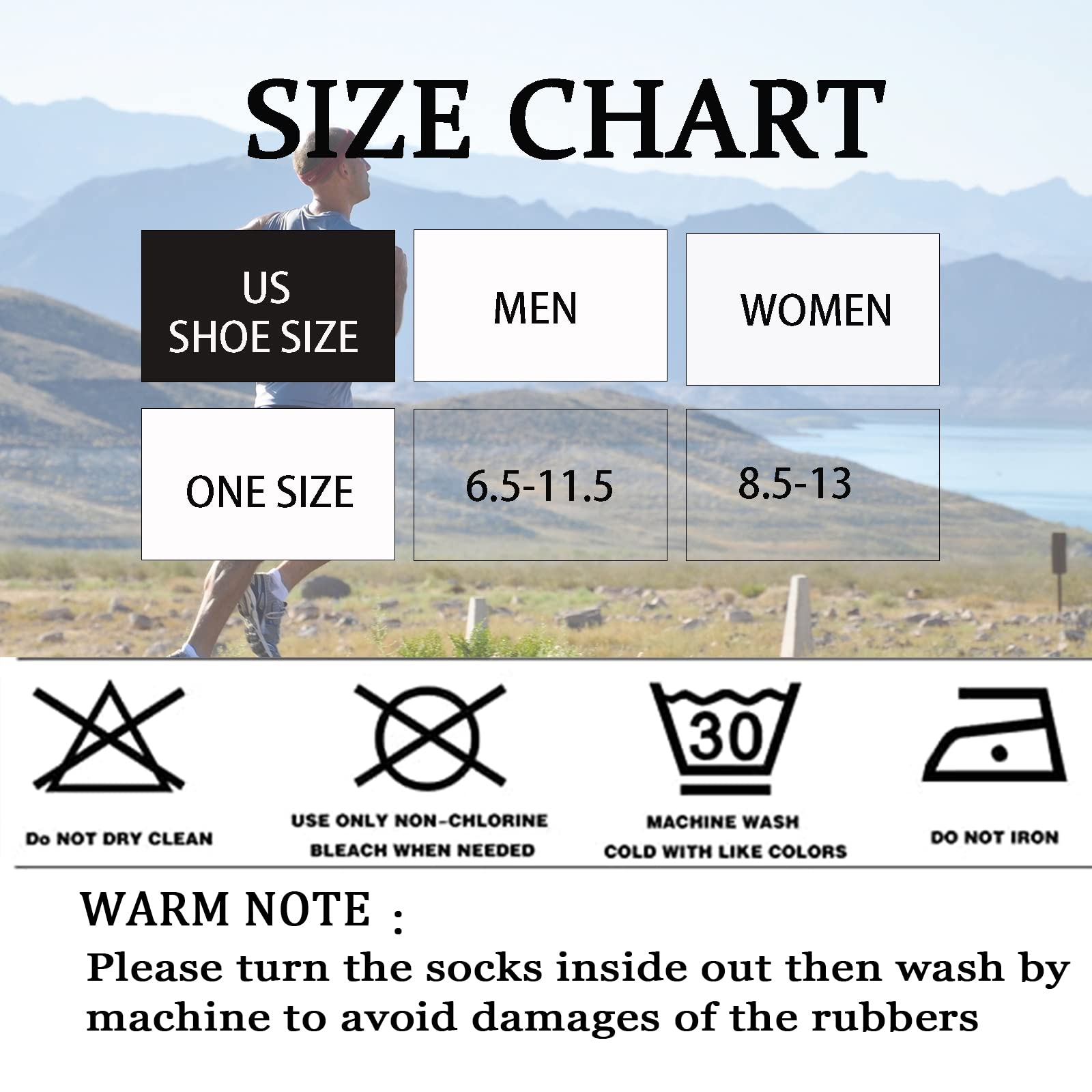 Non-Slip Grip Socks for Men - Anti-Skid Athletic Soccer & Basketball Socks with Enhanced Traction - Perfect for Indoor Sports, Gym Workouts and Court Performance