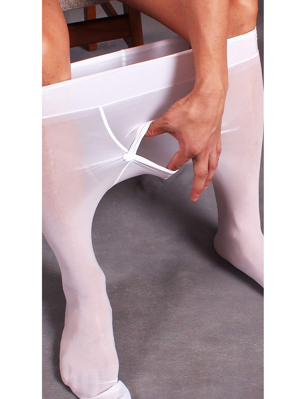 Leesuo 8D Shiny Sheer Pantyhose for Women - High Waist Sexy Stockings with Oil Shimmery Effect - Perfect for Date Night, Cosplay & Special Occasions