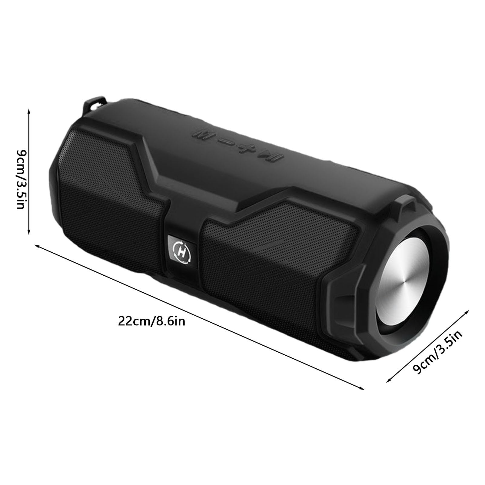 TILEZE Loud Wireless Speakers with Rechargeable Subwoofer, Weatherproof Portable Boombox for Camping, Outdoor, Shower, Beach, Home, Party, and Travel Use