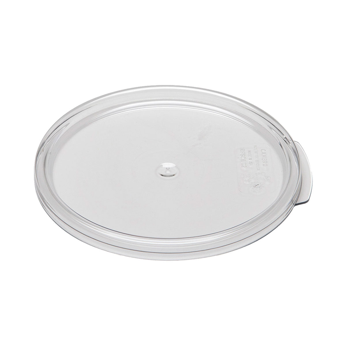 Cambro RFSCWC2135 Camwear Round Clear Storage Lid - 2 Quart & 4 Quart Food Container Cover - Perfect for Kitchen Organization, Meal Prep, and Commercial Food Service
