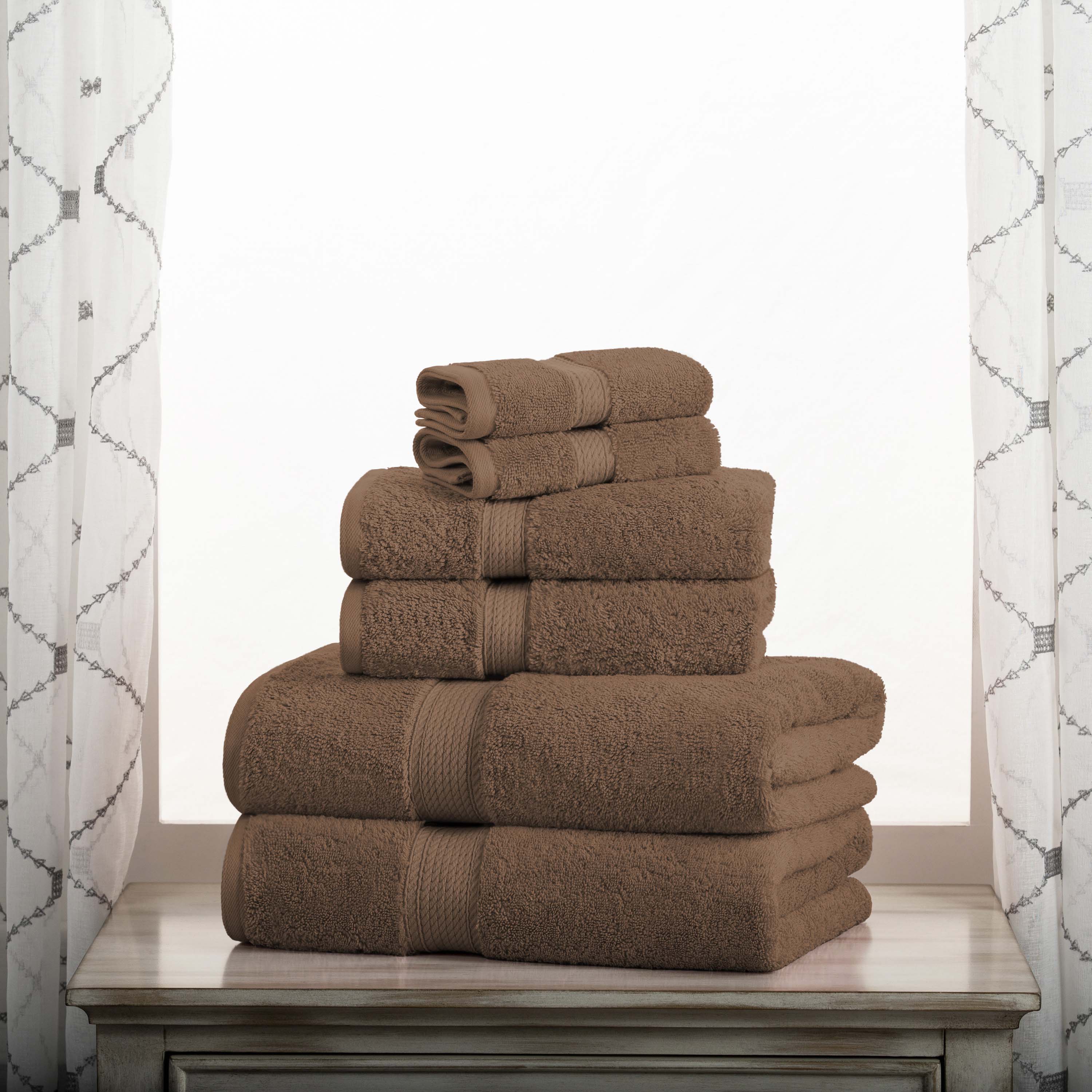 Premium 6-Piece Egyptian Cotton Towel Set - Ultra Soft, Heavyweight & Luxurious Bath Towels for Spa, Hotel & Home Use