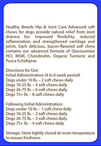 Healthy Breeds Beauceron Hip & Joint Supplement for Dogs - 120 Chewable Tablets - Supports Mobility & Joint Health - Ideal for Active & Senior Dogs