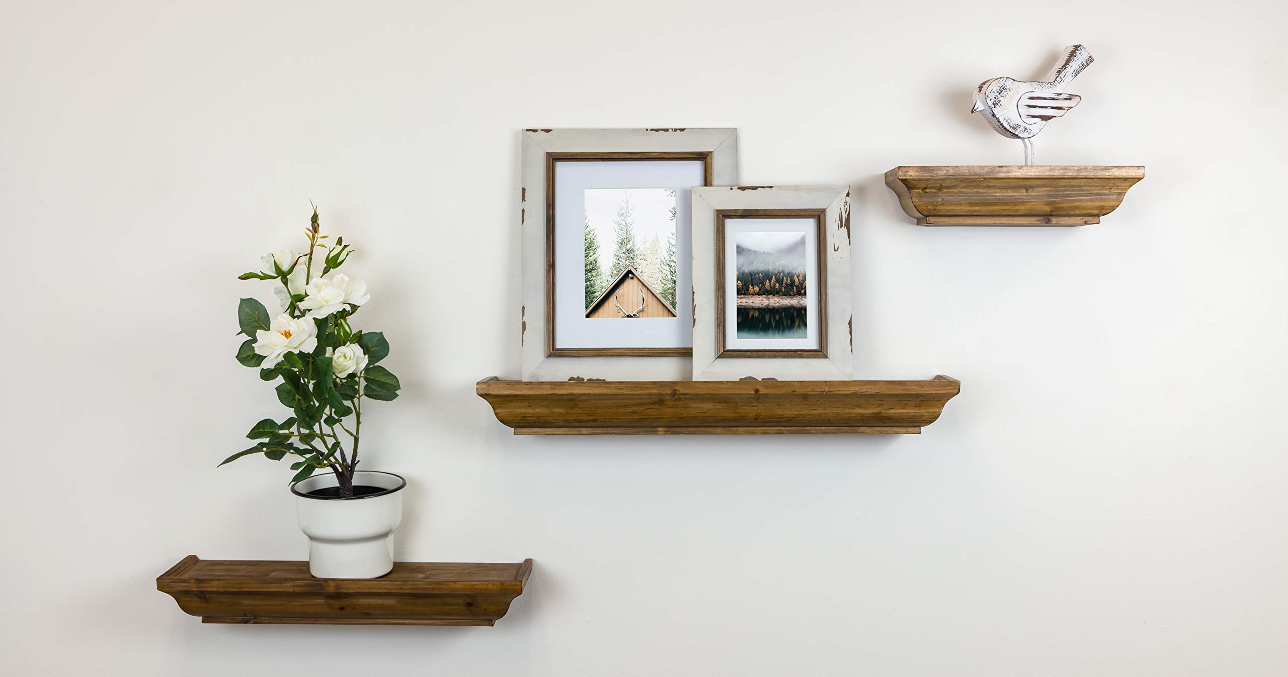 Kiera Grace Muskoka Fitz Wooden Shelves Set of 3 - 12