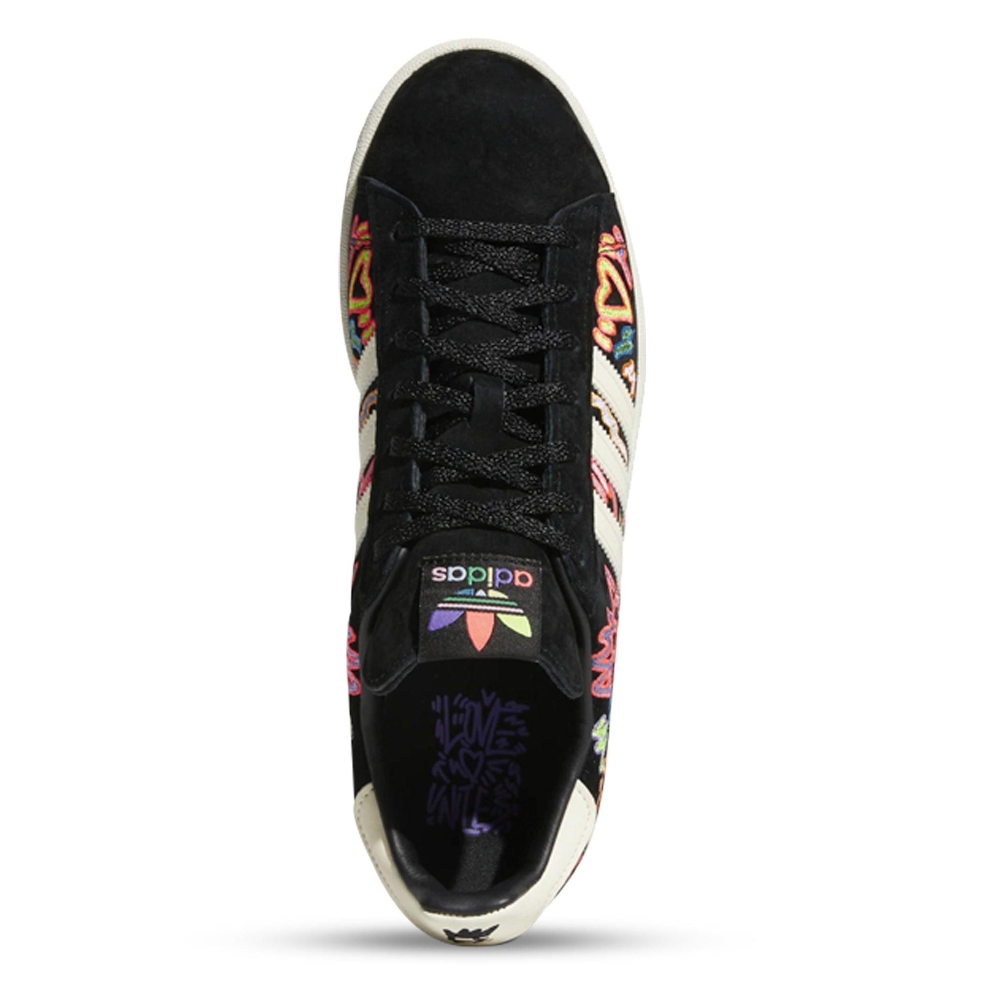 Adidas Campus 80s Pride Sneakers - Black & Multicolor Retro Running Shoes for Men & Women | Perfect for Casual Wear, Street Style & Pride Events