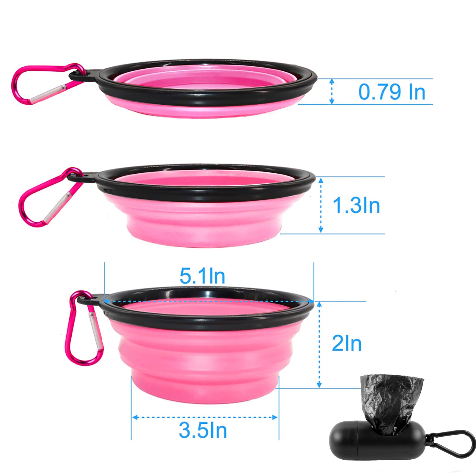 BARKBAY Heavy Duty Dog Leash for Large Dogs - 4/5/6 FT Durable Reflective Leash with Comfortable Padded Handle - Ideal for Walking, Training, Running & Nighttime Safety (6FT-1/2'', Pink)