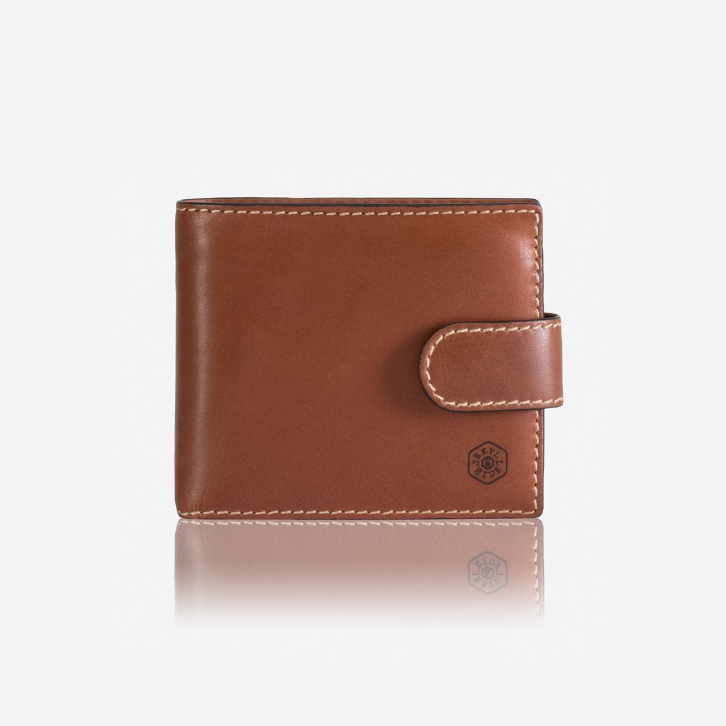 Jekyll & Hide Texas Large Billfold Wallet with Coin Pouch - Genuine Leather RFID Blocking Bifold Wallet for Men - Perfect for Travel, Business & Everyday Carry