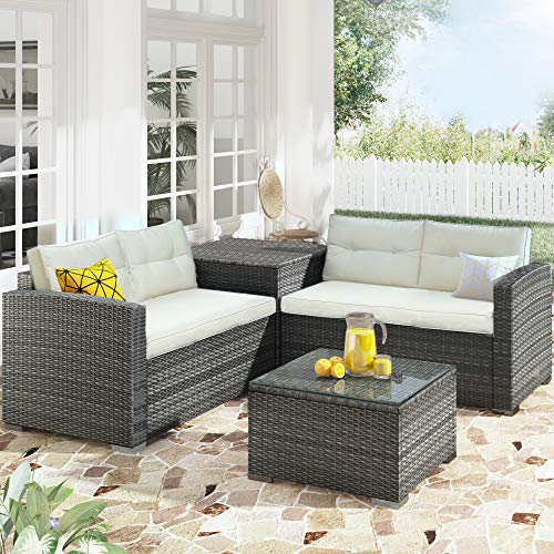 Beige + Rattan