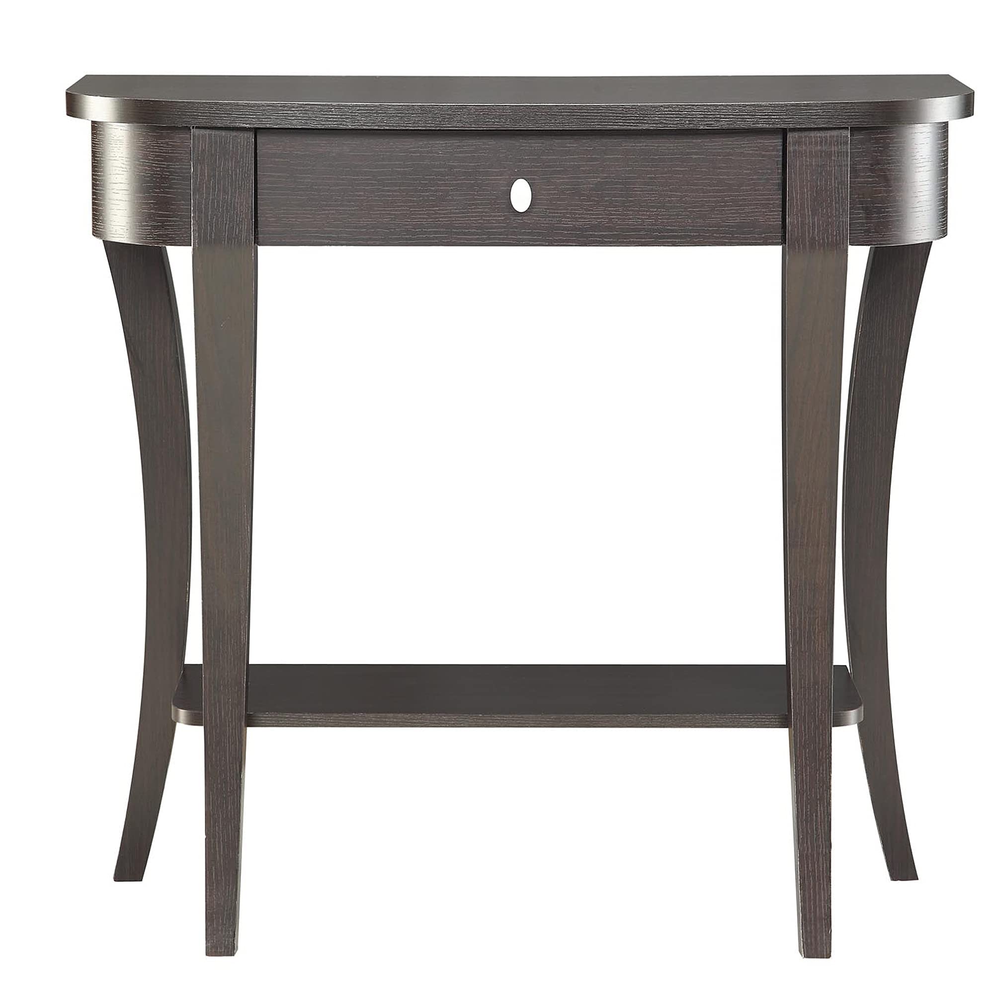 Ergode Newport 1 Drawer Console Table with Shelf - Modern Entryway Table with Storage for Hallway, Living Room & Bedroom - Sturdy Wooden Sofa Table with Shelf for Home Decor