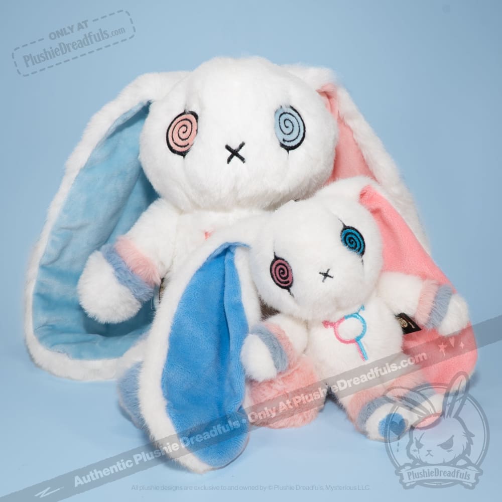 Plushie Dreadfuls Gender Dysphoria Rabbit Plush Keychain - Soft Stuffed Animal Toy for Mental Health Awareness, LGBTQ+ Support & Emotional Comfort | Perfect for Backpacks, Gifts & Therapy