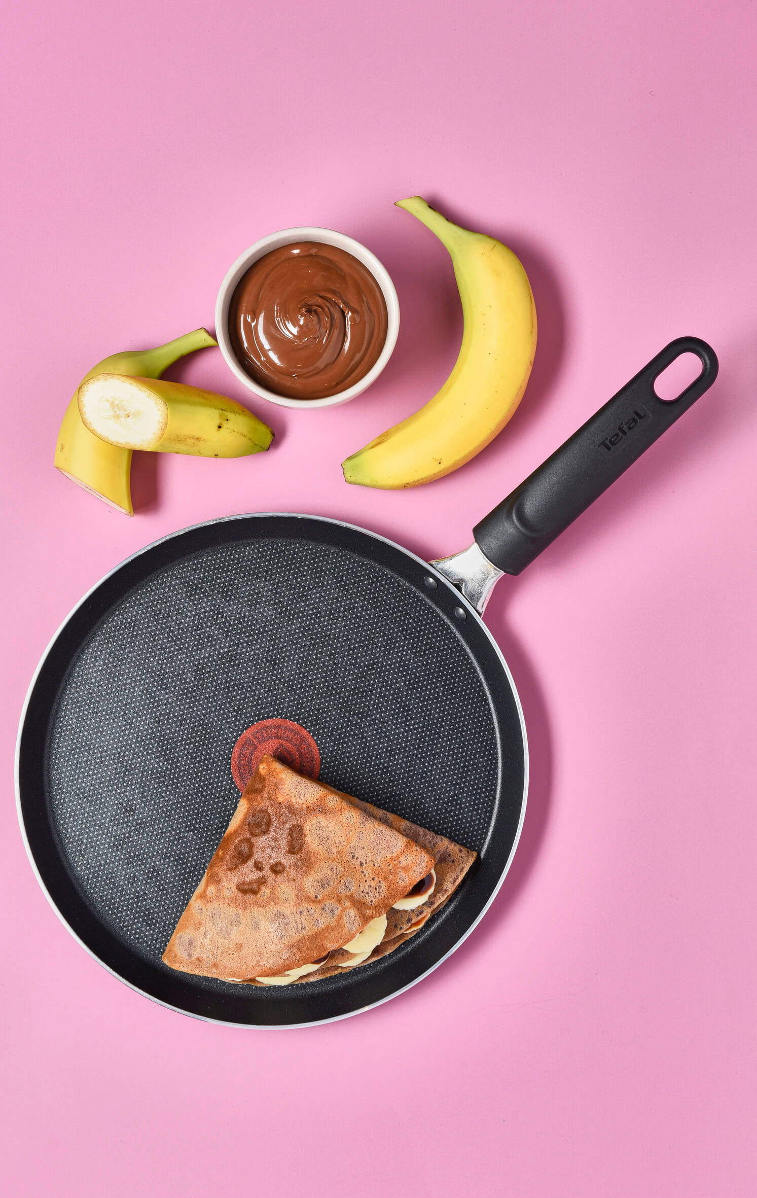 Tefal Simply Clean Non Stick Pancake Pan 25cm - Professional Grade Frying Pan for Perfect Pancakes, Crepes & Eggs - Ideal for Breakfast, Brunch & Family Cooking