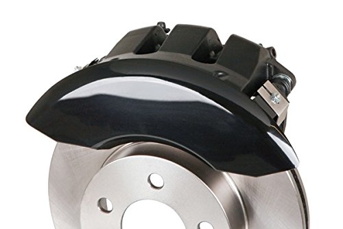 MGP Caliper Covers 10198SM37BK - Black Brake Caliper Covers with Silver Mustang/3.7 Engraving (Set of 4) - Upgrade Your Car's Style & Protection for Ford Mustang 3.7L Models