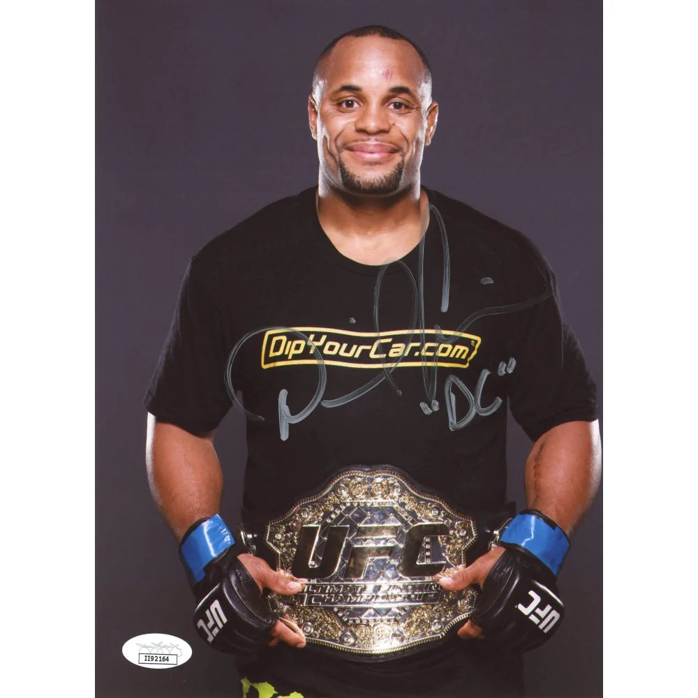 Daniel Cormier Hand Signed 8x10 Photo UFC Fighter - JSA COA Authentic Autograph - MMA Champion Belt - Perfect for Sports Memorabilia Collectors & UFC Fans Display