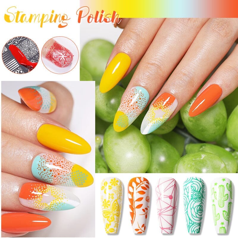 10ml Nail Stamping Polish SP020 - Long Lasting Nail Art Lacquer for Professional Salon & DIY Manicure at Home - Perfect for Nail Stamping, French Tips & Creative Nail Designs