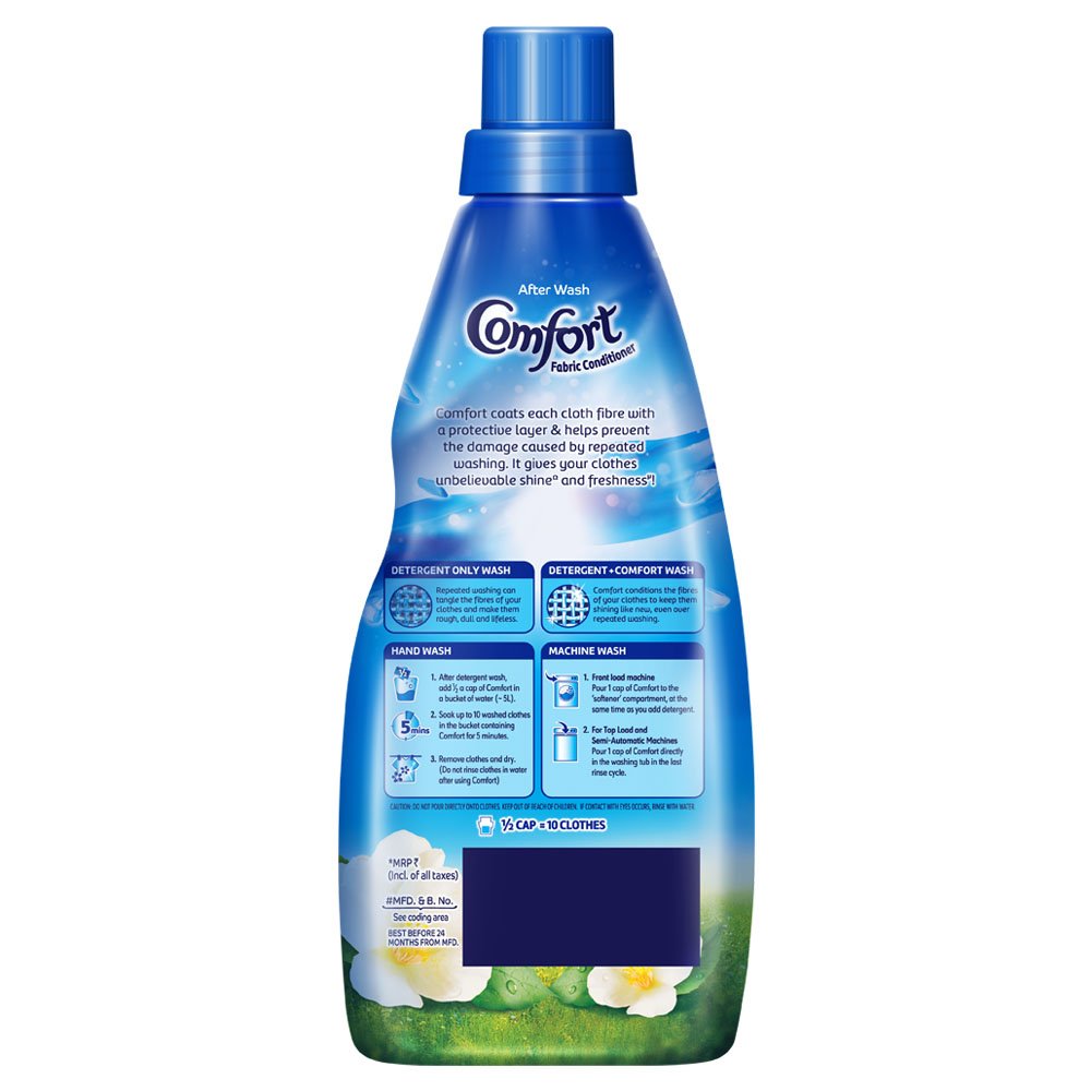 Morning Fresh Fabric Conditioner & Softener - 860ml for Ultra Softness, Shine & Long-Lasting Freshness | Ideal for Laundry, Towels & Bedding