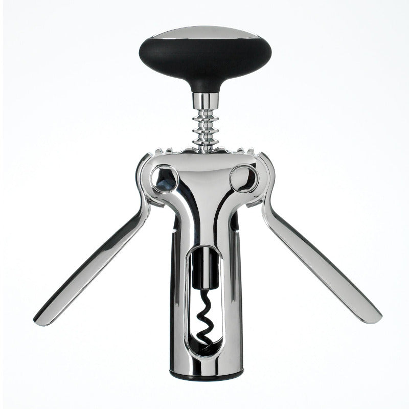 OXO Stainless Steel Winged Corkscrew - Premium Wine Opener with Ergonomic Handle for Easy Bottle Opening - Perfect for Home Bars, Restaurants, and Wine Tasting Events