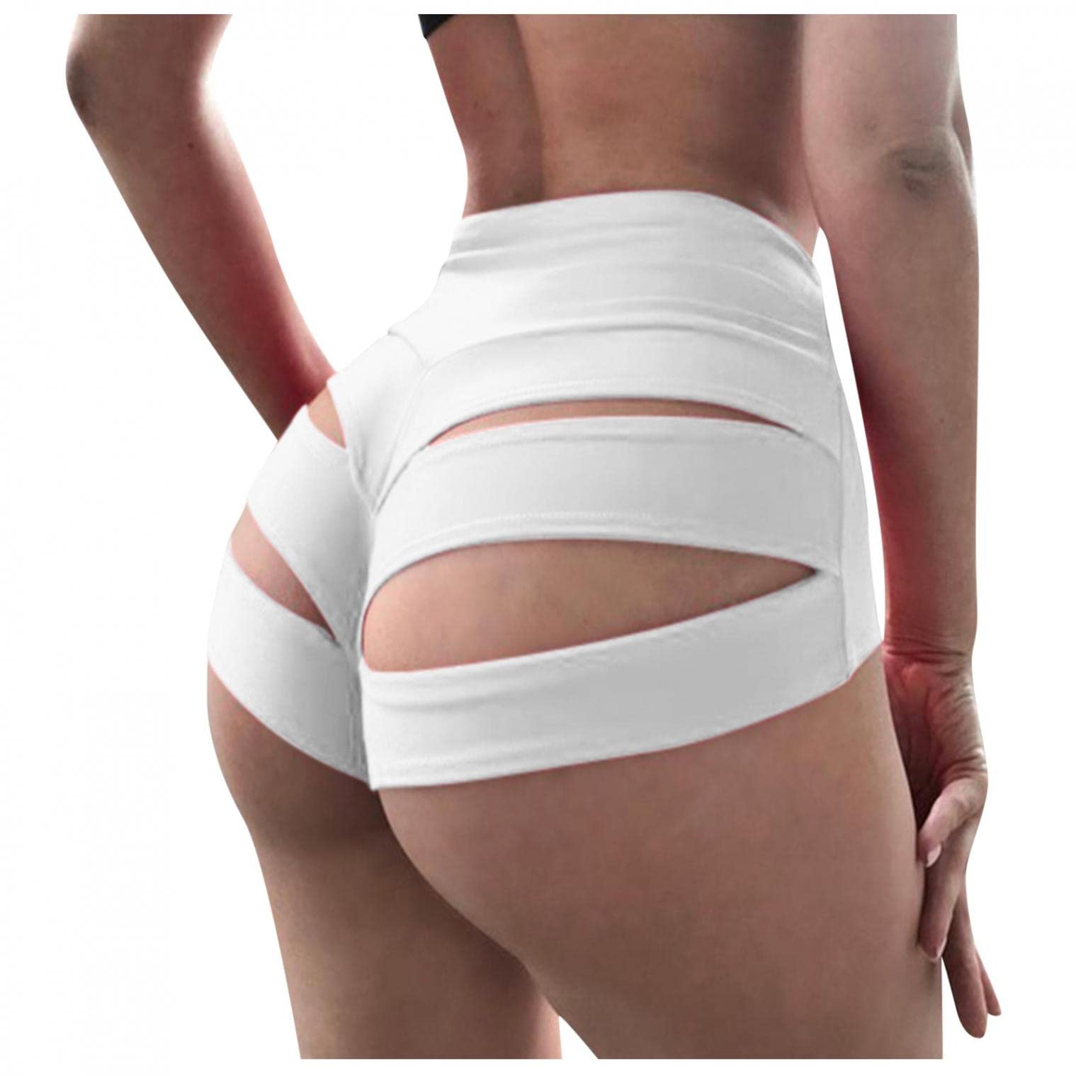 Handyulong Women's High Waisted Workout Shorts - Butt Lifting, Tummy Control Running Shorts with Ruched Scrunch Design | Perfect for Gym, Yoga, Running & Casual Wear